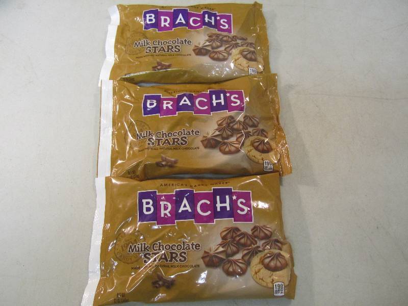 lot 261 image: 3 Bags of Brachs Milk Chocolate Sta...