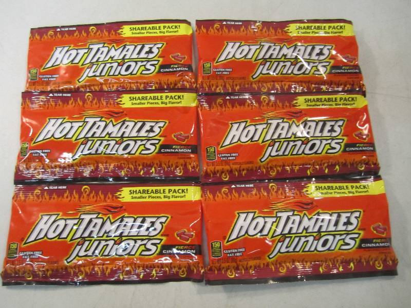 lot 282 image: 6 Bags of Hot Tamales Juniors Best ...