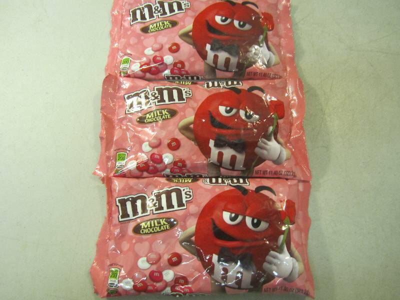 lot 290 image: 3 Big Bags of M&Ms Best by Sept 20...