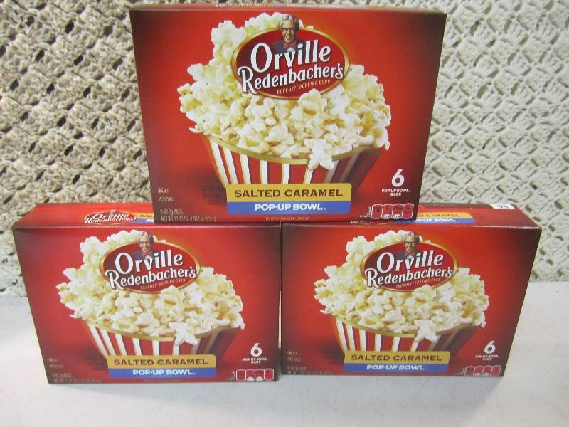 lot 295 image: 3 Boxes of Orville Redenbachers Sal...