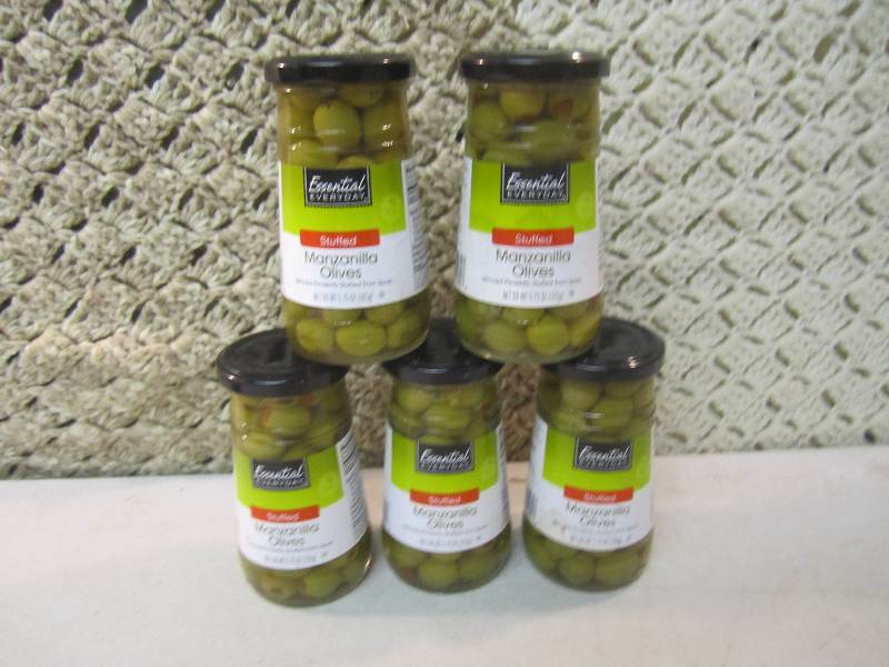 lot 300 image: 5 Jars of Stuffed Manzanilla Olives...