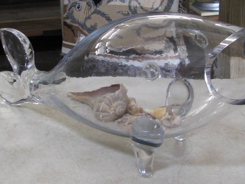 lot 37 image: Glass Fish wShells