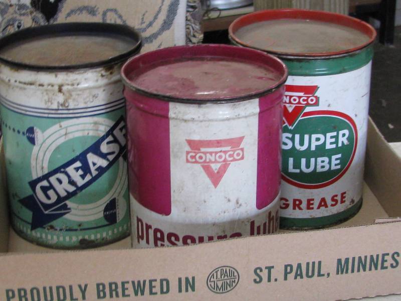 lot 49 image: Grease Cans
