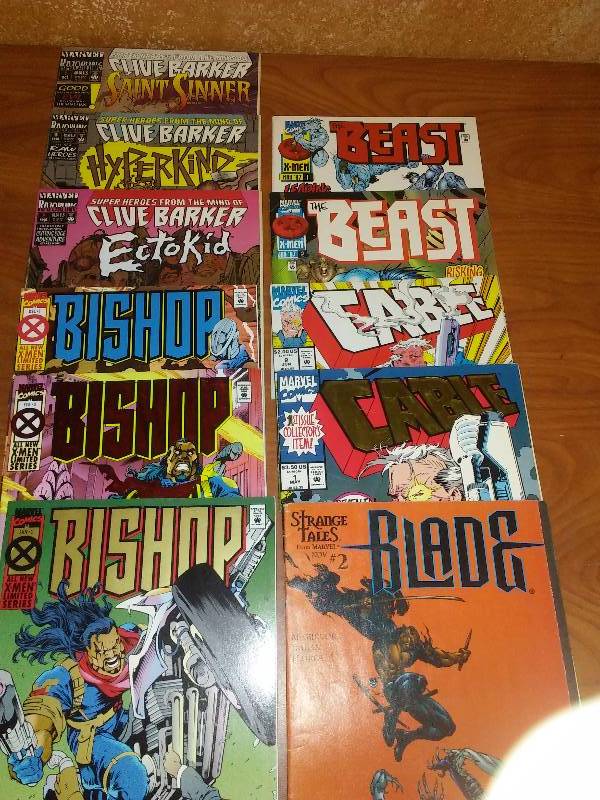 11 Bishop, Clive Barker, Cable, Beast, Blade, Blade
