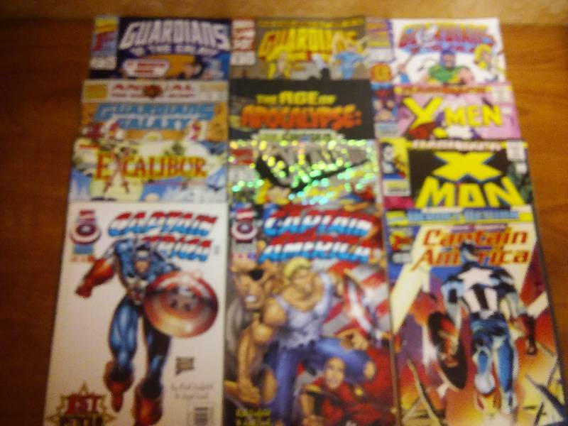 12 Comics, Guardians, Captain America, X-Men, Excalibur
