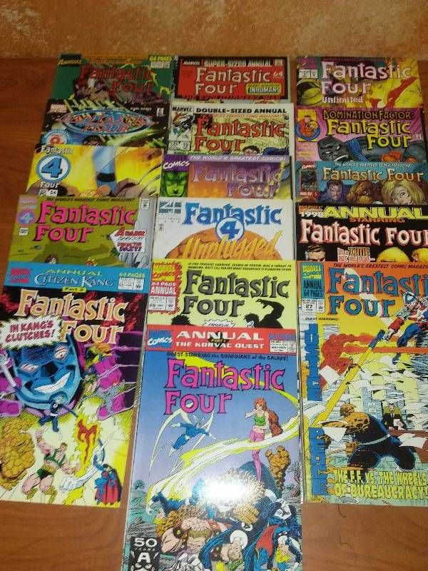 16 Fantastic Four, Circa 80s, 90s, 2000