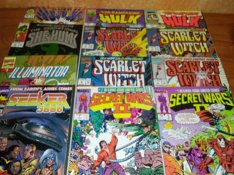 12 comics, Hulk, Scarlet Witch set and more