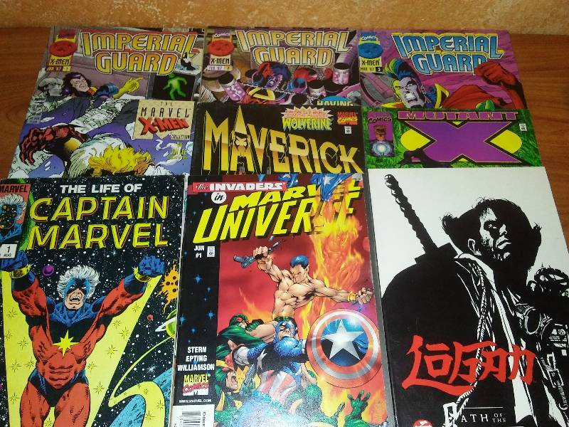 9 Comics, Imperial Guard, Logan, X-Men, Captain Marvel