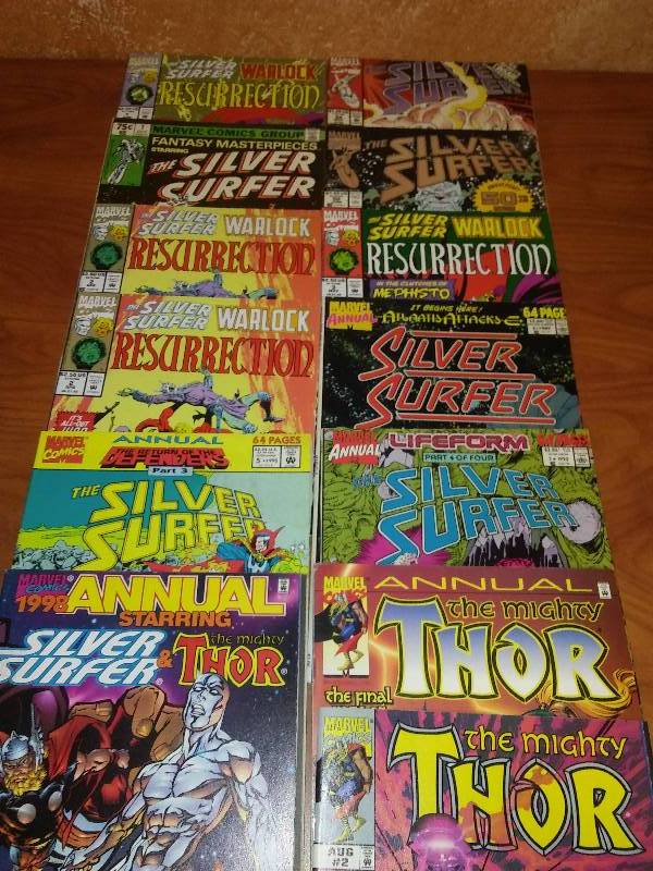 13 Comics, Silver Surfer, Thor, 50th and annual