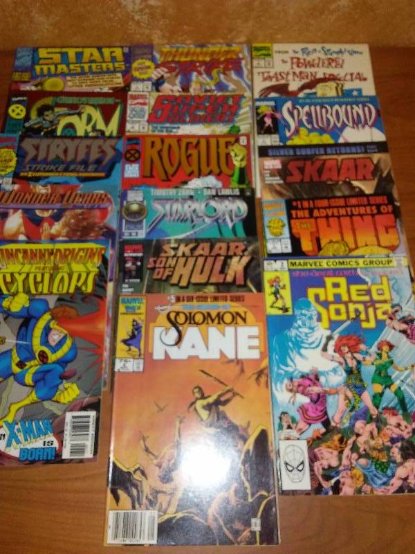 16 Comics, Solomon Kane, Red Sonja, Thing, Wonder Years and more