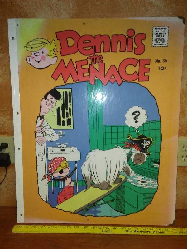 Dennis the Menace giant comic cover, No. 36 promotional advertising