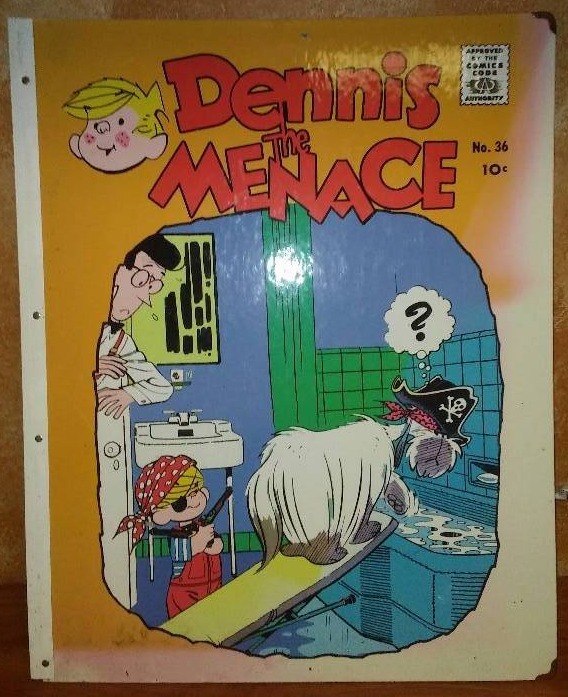 Dennis the Menace sign comic book cover No. 36,