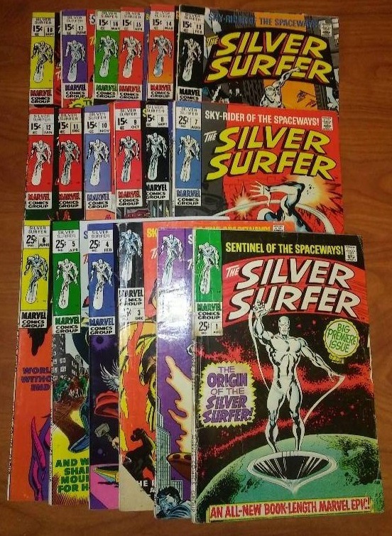 RESERVE  MET  Marvel the Silver Surfer Vol 1 issues 1 through 18