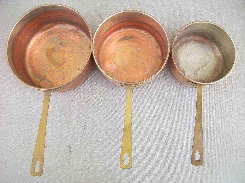 lot 37 image: Copper Pots & Pan