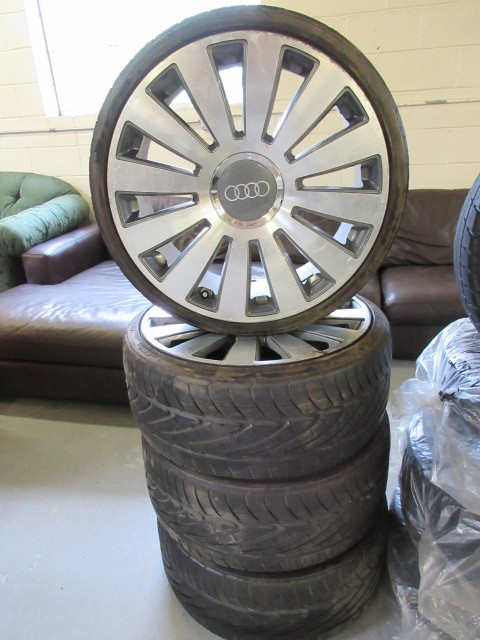 lot 103 image: 4 AUDI RIMS AND NITTO NEO GEN TIRES