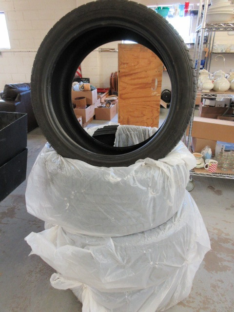 lot 105 image: SET OF 4 CONTINENTAL CROSS CONTACT TIRES