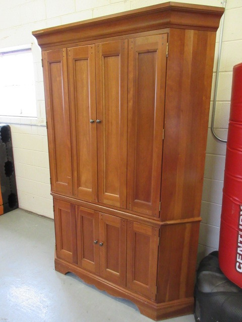 lot 145 image: HOOKER ENTERTAINMENT CABINET WITH STAND