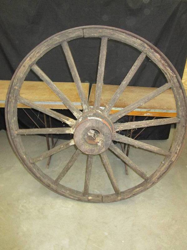 lot 96 image: Big Wagon Wheel , 52 in Diameter