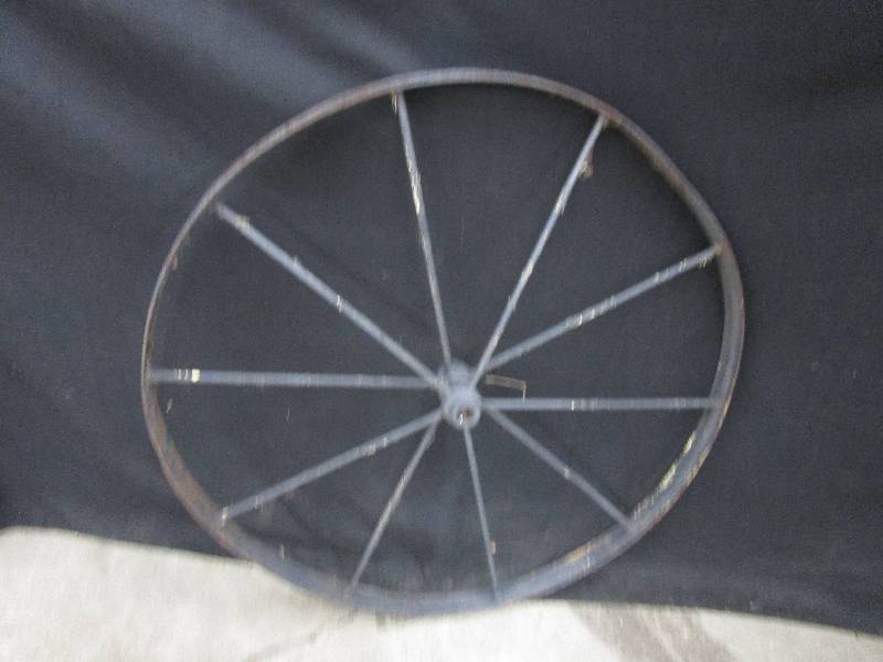lot 98 image: Steel Wagon Wheel, 36 in Diameter