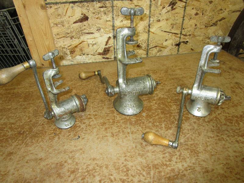 lot 112 image: 3 Meat Grinders