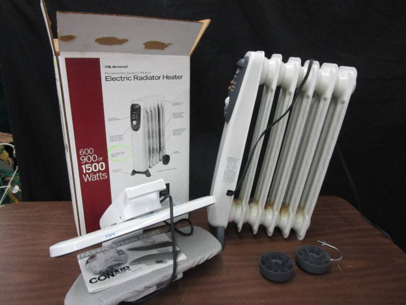 lot 148 image: Conair Steam Press and radiator Electric Heatdr