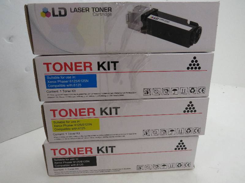 lot 14 image: lot of 4 laser toner kit for the Xerox printers comes with