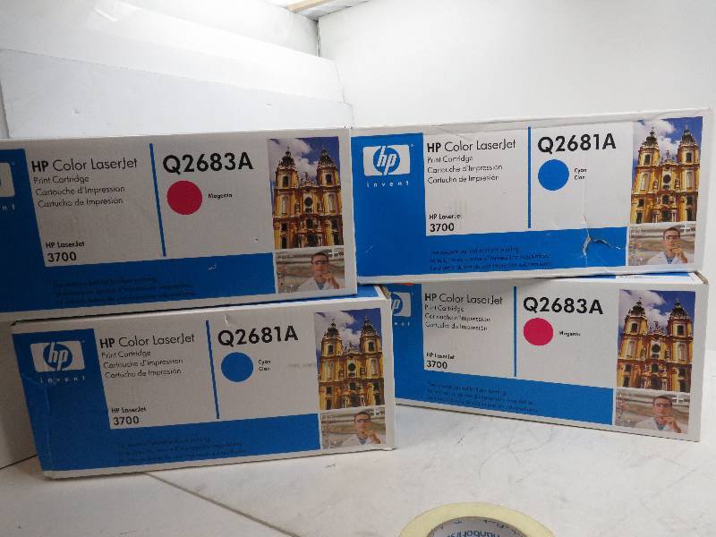 lot 49 image: LOT OF 4 HP LASERJET TONERS FOR THE 3700 PRINTER