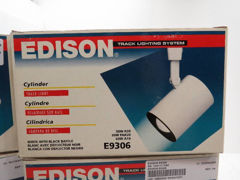 lot 7 image: lot of 6 edison lights E9306 with one led light