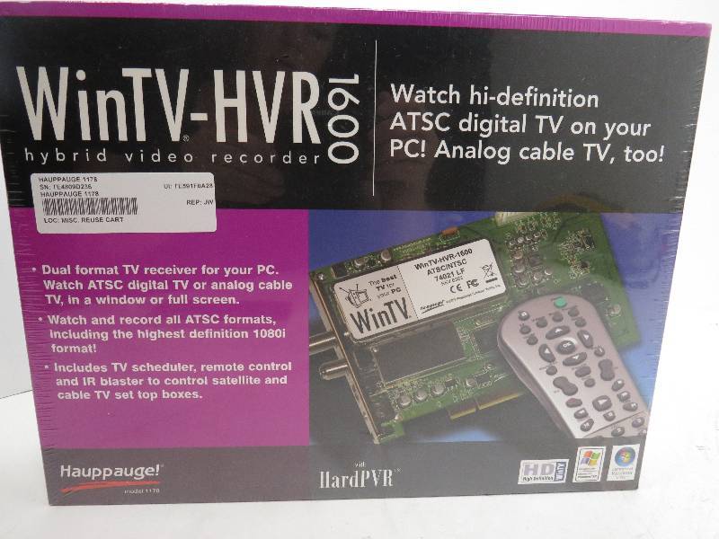 lot 36 image: WINTV-HVR 1600 TV CARD