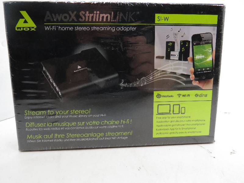 lot 40 image: WIFI OME STEREO STREAMING ADAPTER FOR