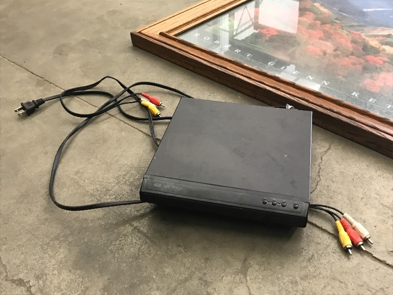 lot 48 image: Lot Of Coat Rack, DVD Player, (2) ...