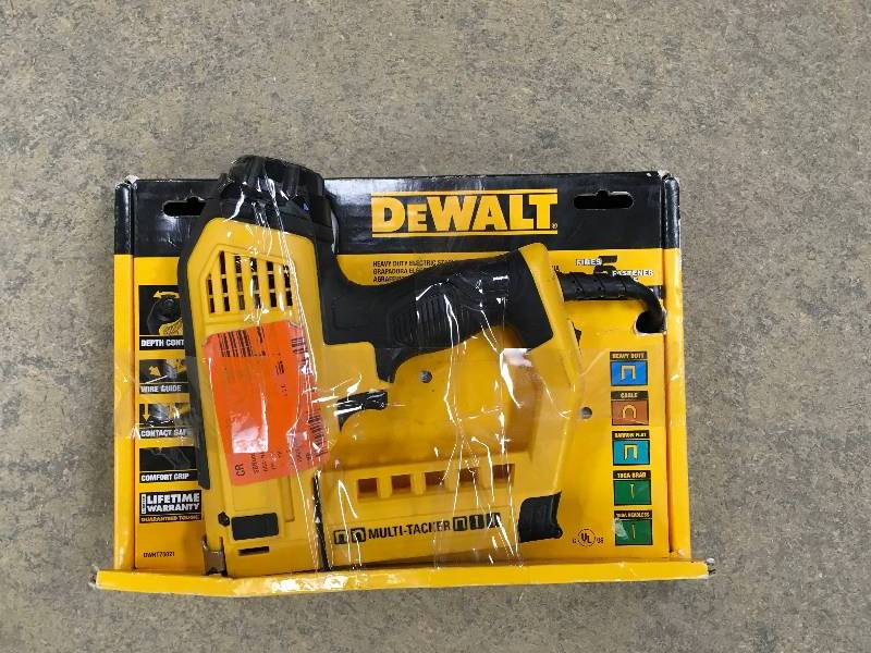 DEWALT 5-in-1 Multi-Tacker and Brad Nailer in working conditions
