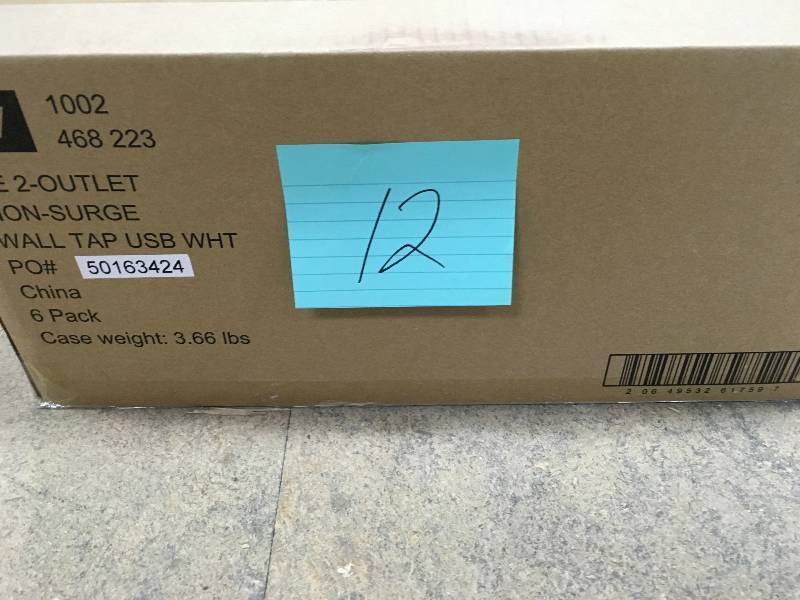 LOT OF 6 PACK  4.2 Amp 2-Outlet 2-USB Wall Tap Power Station, White New