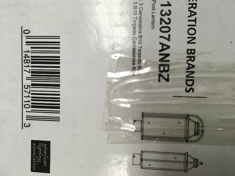 FEISS Wellsworth 3-Light Outdoor Antique Bronze Post Light New
