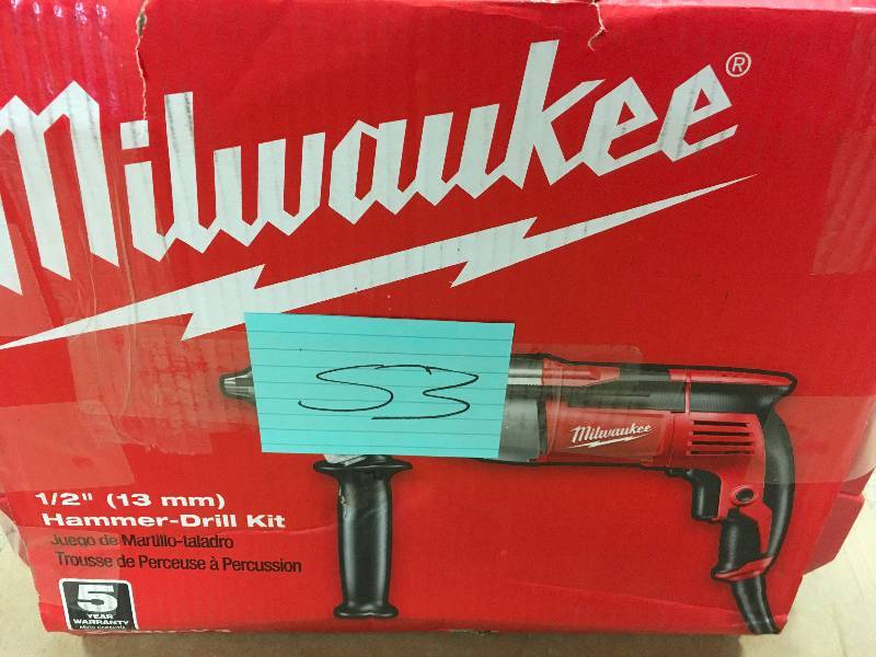 MILWAUKEE 12 in. Heavy-Duty Hammer Drill  USED in working conditions