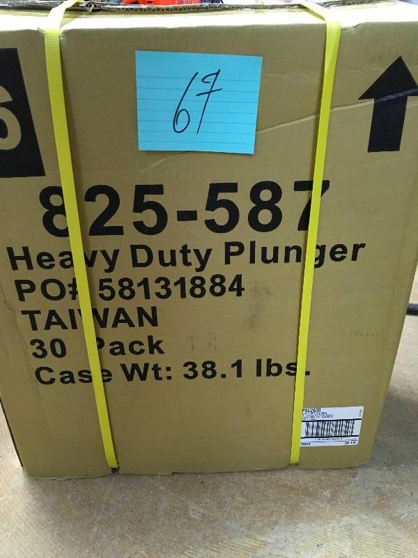 HDX Heavy-Duty Force Cup Plunger BOX OF 30 PCS New