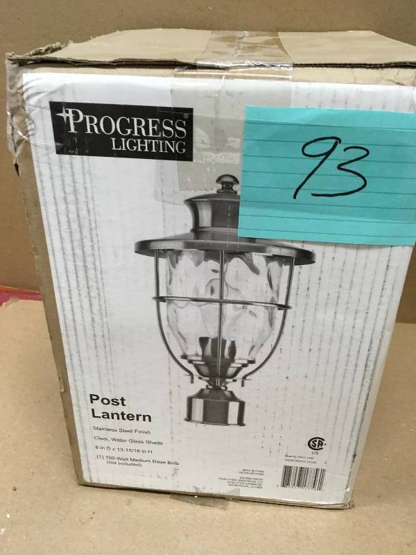Beacon Collection Outdoor Stainless Steel Post Lantern not used
