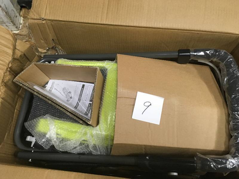 lot 9 image: RYOBI 13 in. 11 Amp Corded Electric Walk Behind Push Mower in working conditions