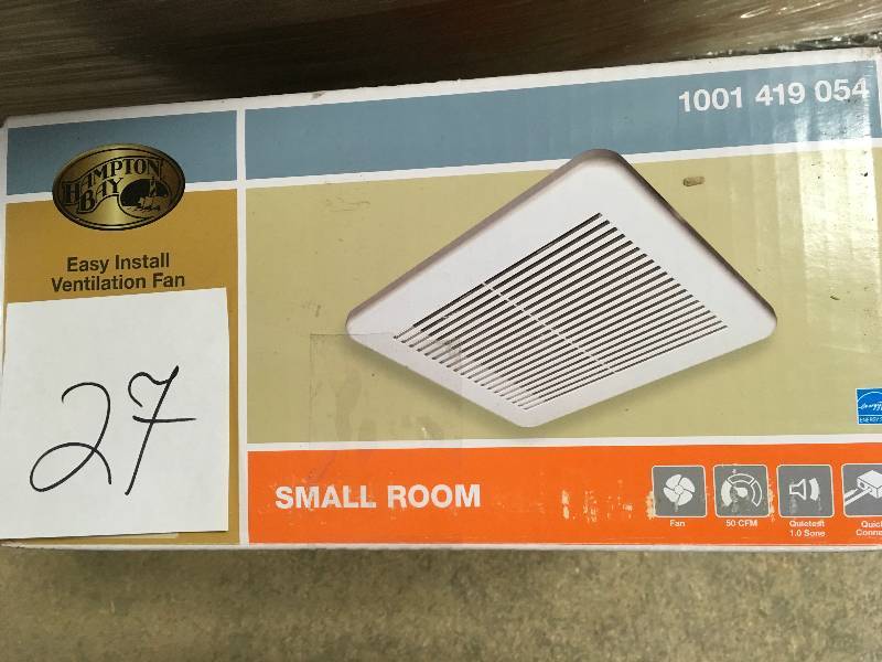 lot 27 image: 50 CFM Ceiling Bathroom Exhaust Fan in good conditions