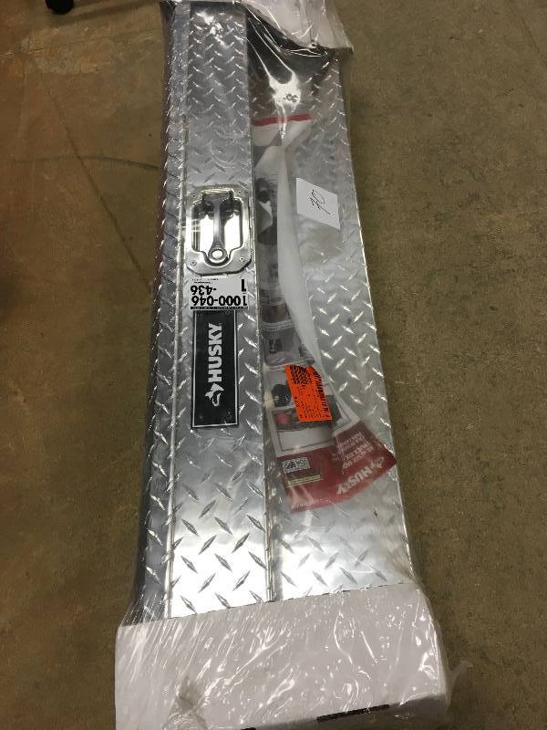 lot 70 image: Husky Truck Box Tool Storage Aluminum Compact  48 IN New
