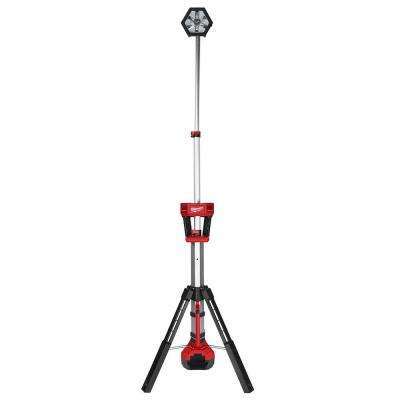 lot 42 image: Milwaukee M18 18-Volt Lithium-Ion Cordless 2000-Lumen ROCKET LED Stand Work Light (Tool-Only) not used
