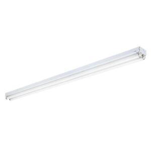 lot 104 image: Lot of   Lithonia Lighting 2-Light White T12 Ceiling Commercial Strip Fluorescent Light not used