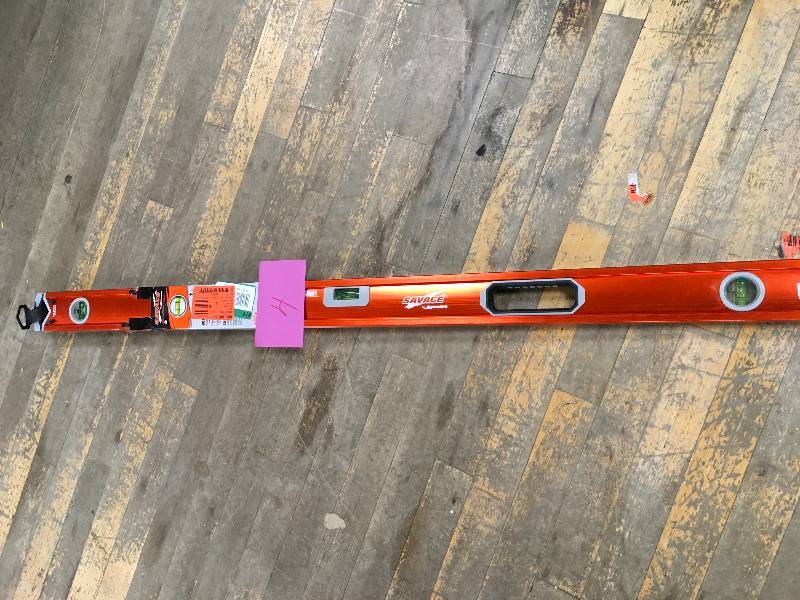 lot 4 image: Savage 48 in. Professional Box Beam Level with Gelshock End Caps