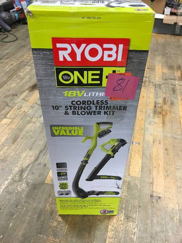 lot 8 image: Ryobi 8 in. 6 Amp Pole Saw
