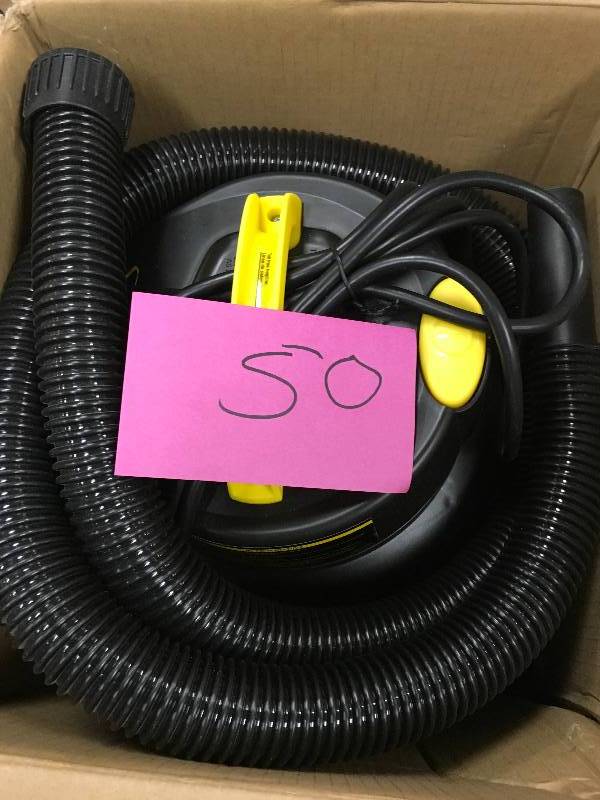 lot 50 image: Stanley 5 Gal. Stainless Steel WetDry Vacuum