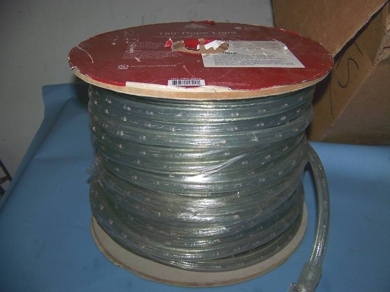 lot 40 image: Enchanted Forest, Clear Rope Lighting - some NEW on Spool