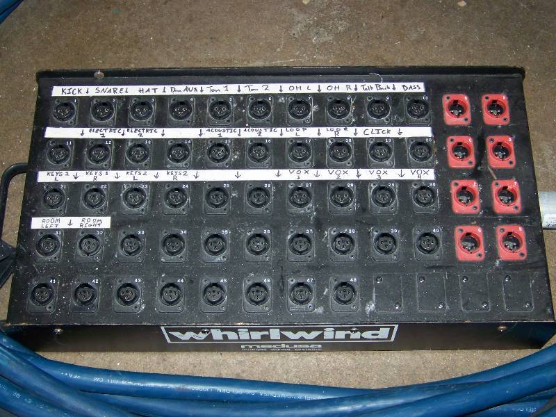 lot 30 image: Whirlwind, Medusa, 48-Input, Mic Splitter  XLR Box (Snake)