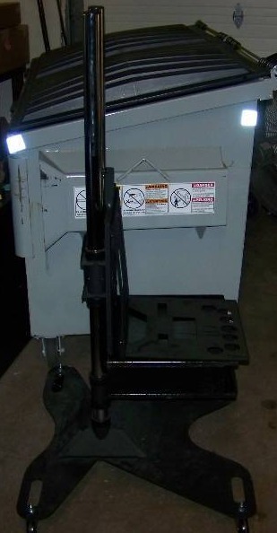 lot 58 image: TV  Monitor  Display Cart  Stand on Wheels with component  Storage Box