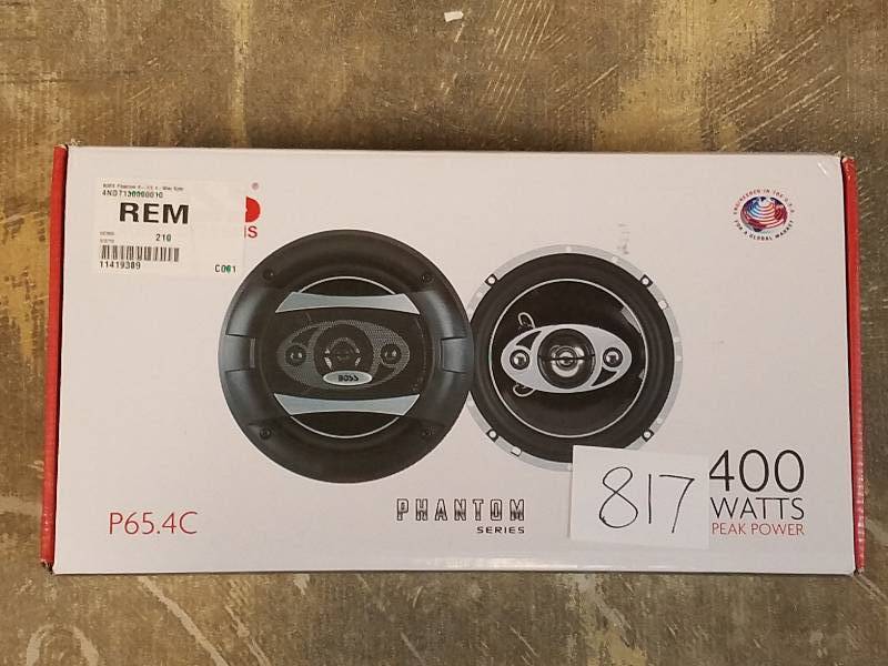 lot 817 image: Boss Phantom 6 12 4 Way Speaker Pair