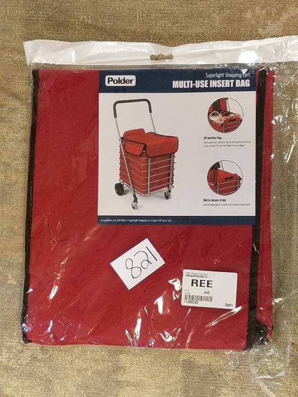 lot 821 image: Polder Shopping Cart Insert - Insert Only, Does Not Include Cart